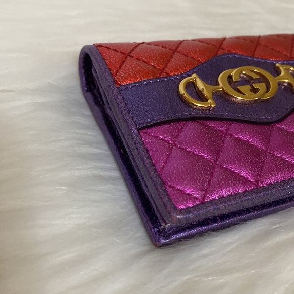 Authentic 2018 Gucci Small Wallet floral Lining Interior - Picture 5 of 16